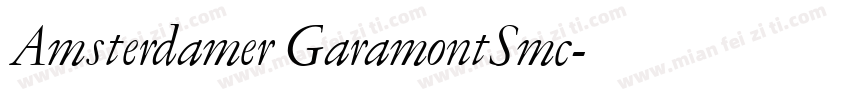 Amsterdamer GaramontSmc字体转换